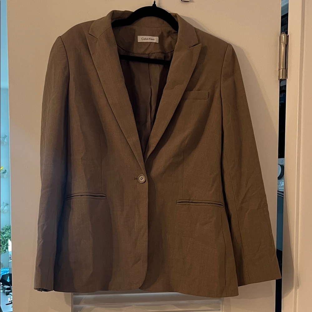 Calvin Klein Tan Blazer Jacket